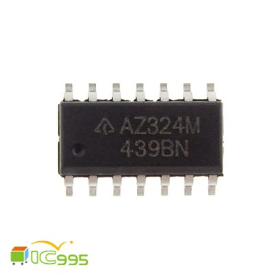 AZ324M SOP-14 低功耗 四路運算 放大器 IC 芯片 壹包1入 #4405