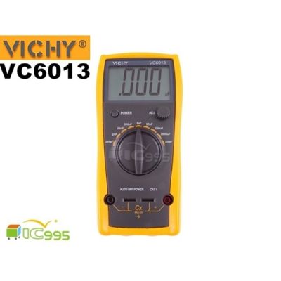 VICHY VC6013 數字電容表 全新盒裝 LCD高準確度電容錶 (電容錶 電容測量 電感電容表 200pF-20000uF #0130