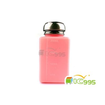 高級溶劑瓶 分裝瓶 供給瓶 200ml 中型 可裝酒精溶劑 PC板清洗專用 (粉紅色) 全新品 1入 #0127